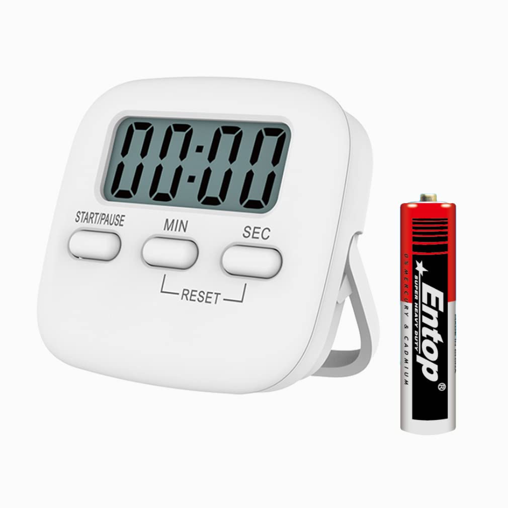 ZIBUYU Digital Kitchen Timer & Stopwatch for Cooking Big Large Digits Loud Alarm Magnetic Back Stand Cooking Egg Timers Cooking Timer LCD Display and Retractable Stand, Timing Alarm Clock for Cooking ZIBUYU Digital Kitchen Timer & Stopwatch for Cooking Big Large Digits Loud Alarm Magnetic Back Stand Cooking Egg Timers Cooking Timer LCD Display and Retractable Stand, Timing Alarm Clock for Cooking